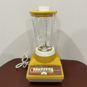 1970's Sears Roebuck Blender 14 Speed Solid State Insta-Blend Harvest Gold WORKS